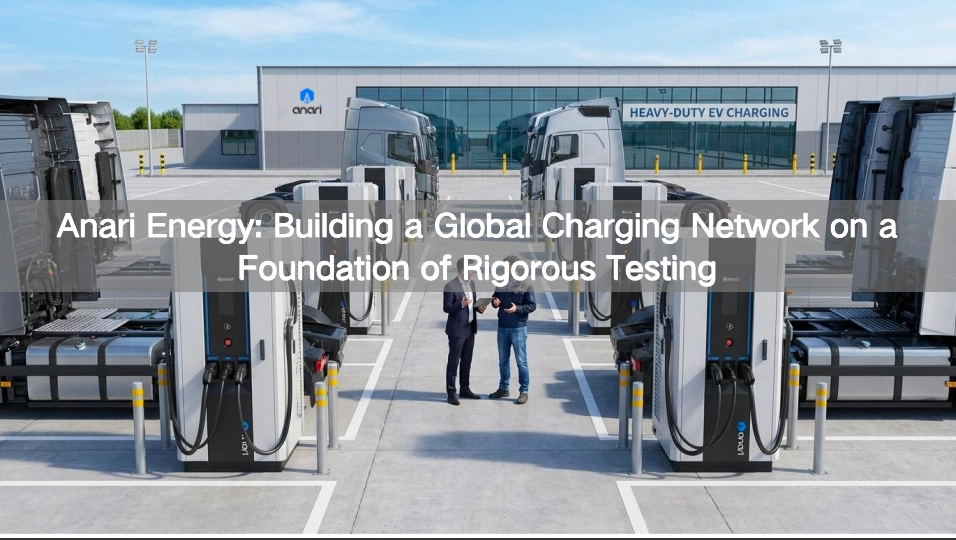 Anari Energy: Construyendo una red global de recarga sobre la base de pruebas rigurosas.