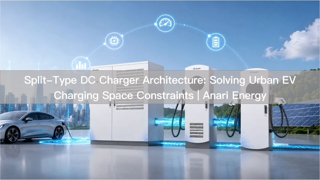 Split-Type DC Charger Architecture: Solving Urban EV Charging Space Constraints | Anari Energy