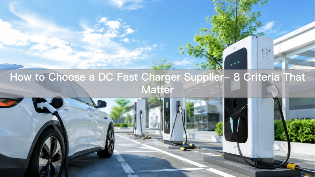 How to Choose a DC Fast Charger Supplier: 8 Criteria That Matter