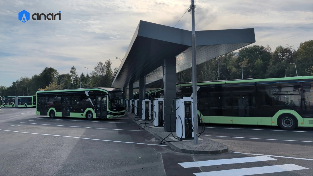 Bus Depot EV Charging in Czechia 12 units 120kW DC Chargers