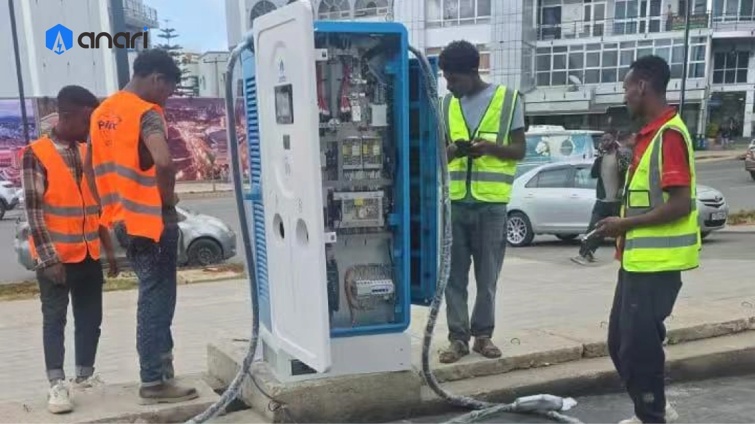 EV Charging in Ethiopia: 3 Dual-Gun 180kW DC Fast Chargers