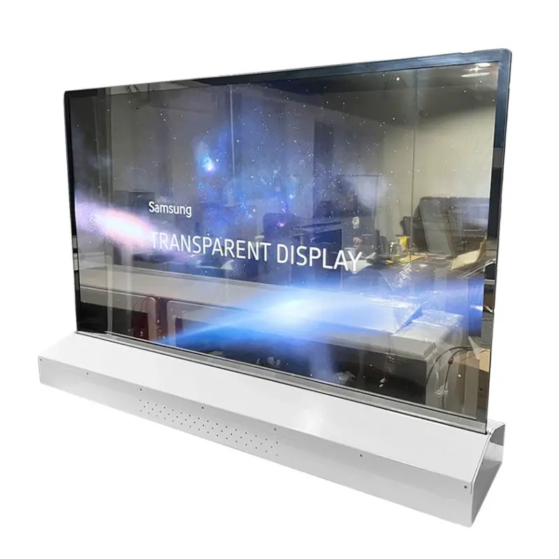 55-Inch Transparent-Oled Digital Signage white