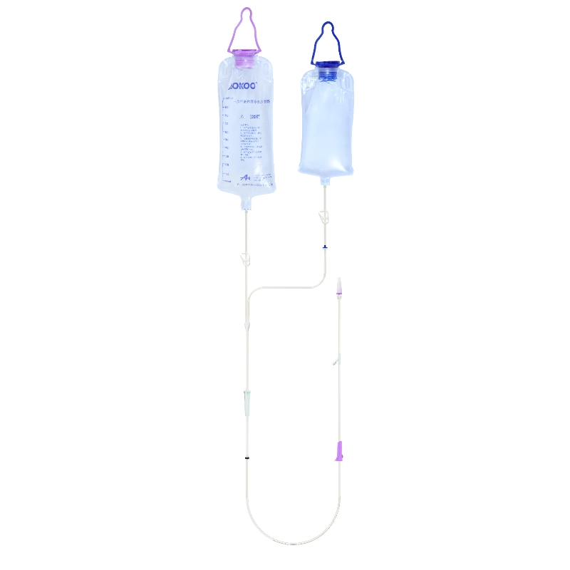 1000ml/1200ml/1500ml Enteral Feeding Bag with ENFit Connector and Gravity Administration Set