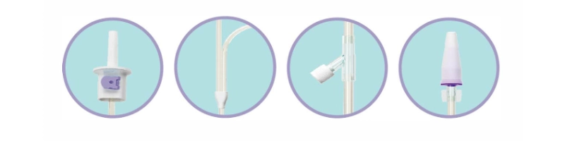 ENFit Enteral Feeding Set - Gravity & Pump Compatible Feeding Bag with Y-Port 