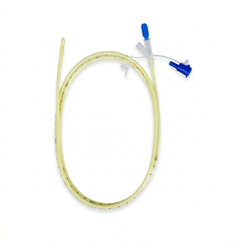 polyurethane Nasogastric / Nasointestinal Feeding Tube radiopaque line