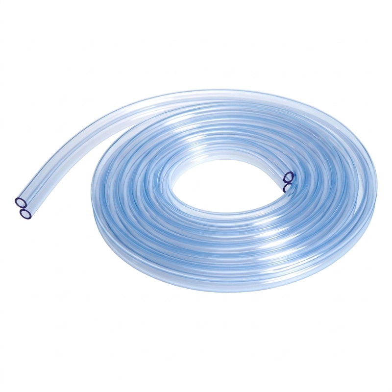 Tangle-free Pulse Lavage tubing with high-clarity PVC for surgical irrigation