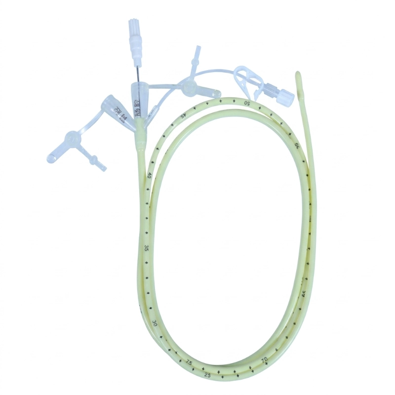 Triple Lumen Nasogastric/Nasointestinal Feeding Tube