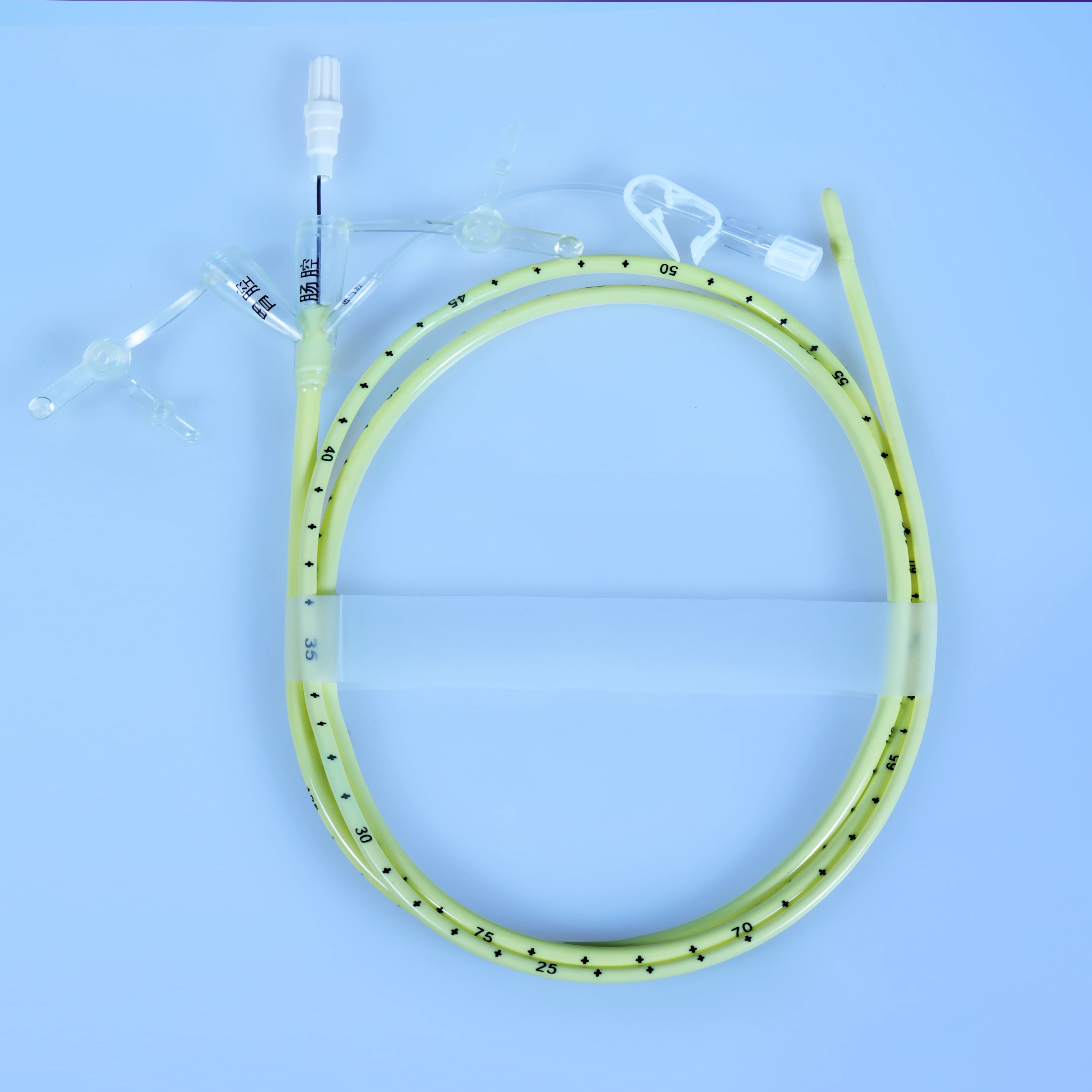 Triple Lumen Nasogastric/Nasointestinal Feeding Tube