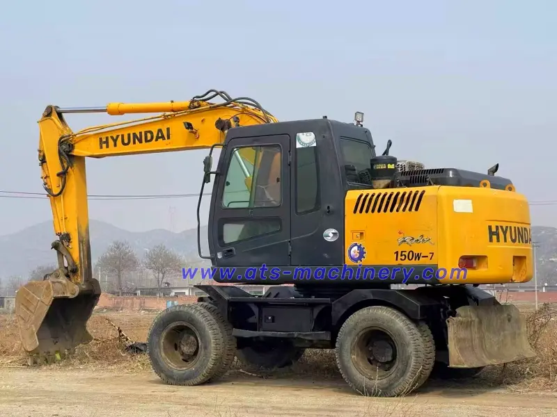 Excavadora de ruedas usada HYUNDAI 150W-7