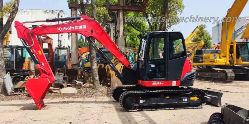 Excavadora de segunda mano Kubota Kx183-3 Origen Japón 8Ton