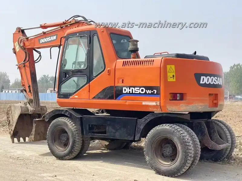 Used   Wheel excavator DOOSAN  DH150W-7   wheel digger 14ton