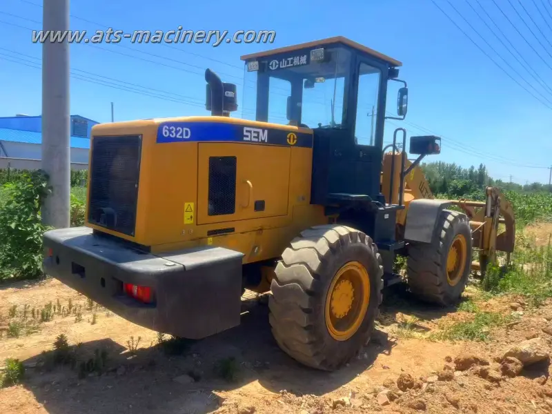 Cargadora deslizante usada SEM632D, cargadora de ruedas de 3 a 5 toneladas.