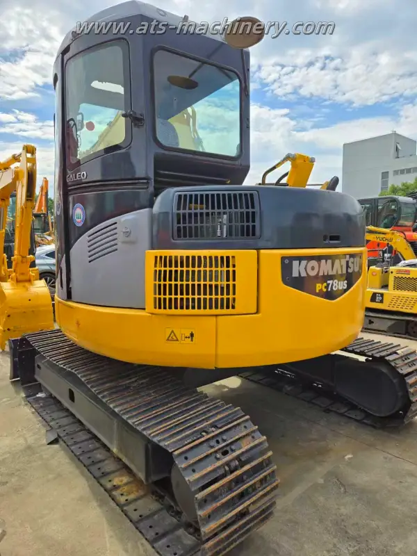 Vendas de escavadeira Komatsu PC78 pequena de 7 toneladas usada