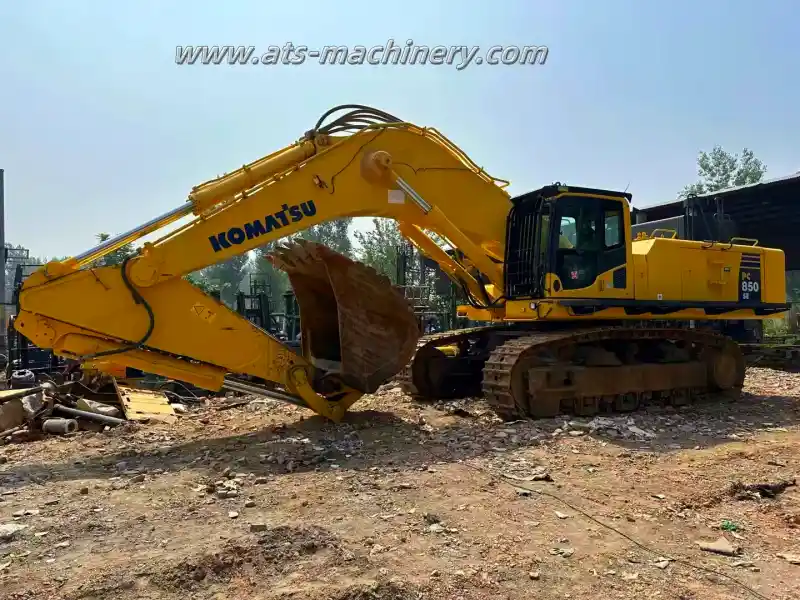 Excavadora hidráulica Komatsu PC850 usada de gran tamaño de 85 toneladas