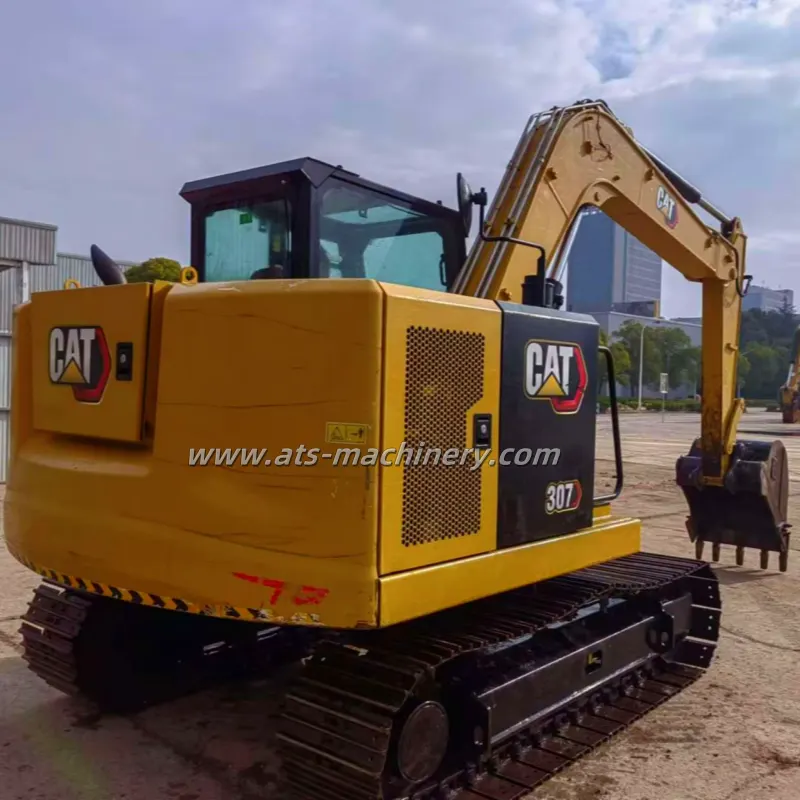 Miniexcavadora Caterpillar 307 de 7 toneladas de segunda mano.