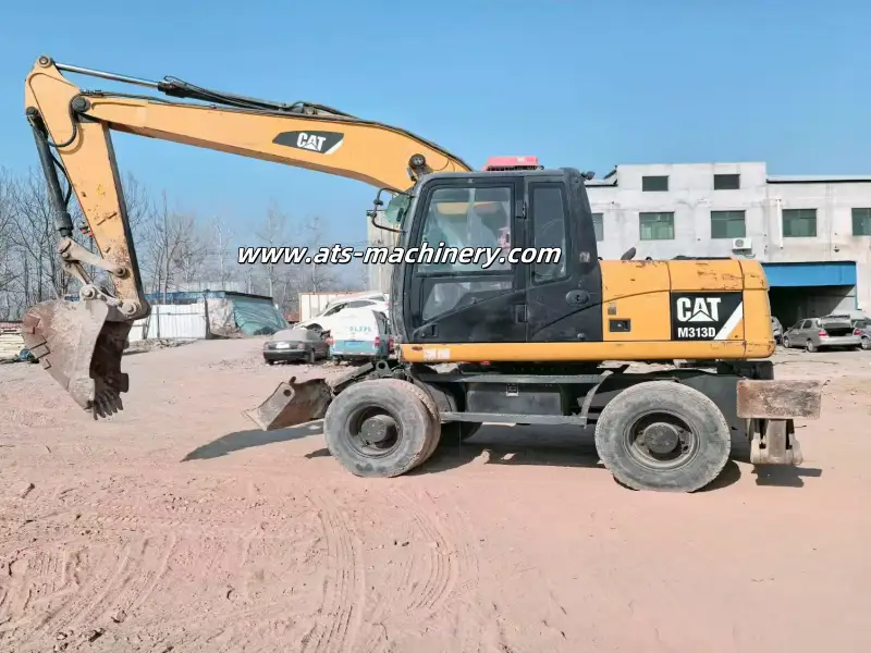 Escavadeira de rodas usada CAT M313D 16 Ton