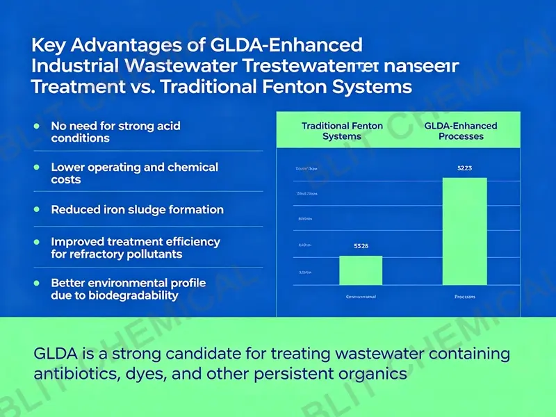 GLDA Wastewater Treatment: A Practical Way to Improve Fenton Efficiency 2 Biodegradable chelating agent GLDA Tetrasodium Glutamate Diacetate