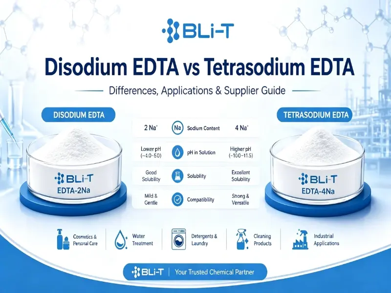 Disodium EDTA vs Tetrasodium EDTA: Differences, Applications & Supplier Guide 4 different ph value of Disodium EDTA and Tetrasodium EDTA for application