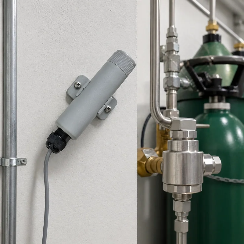 100 percent carbon dioxide sensor for gas monitoring
