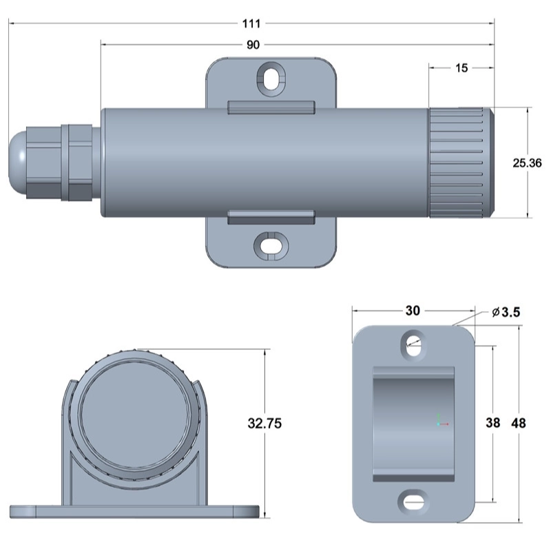 Digital CO2 sensor for air and nitrogen measurement