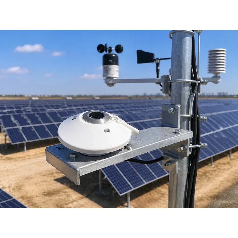 Outdoor longwave radiation sensor installed on rooftop