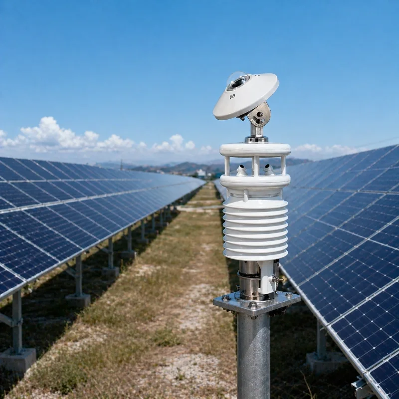 PV monitoring weather station with RS485 4G Ethernet communication