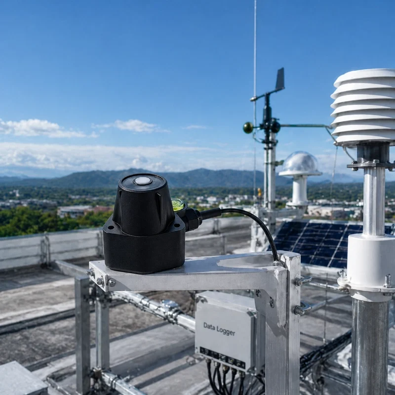 Solar irradiance sensor for greenhouse light monitoring