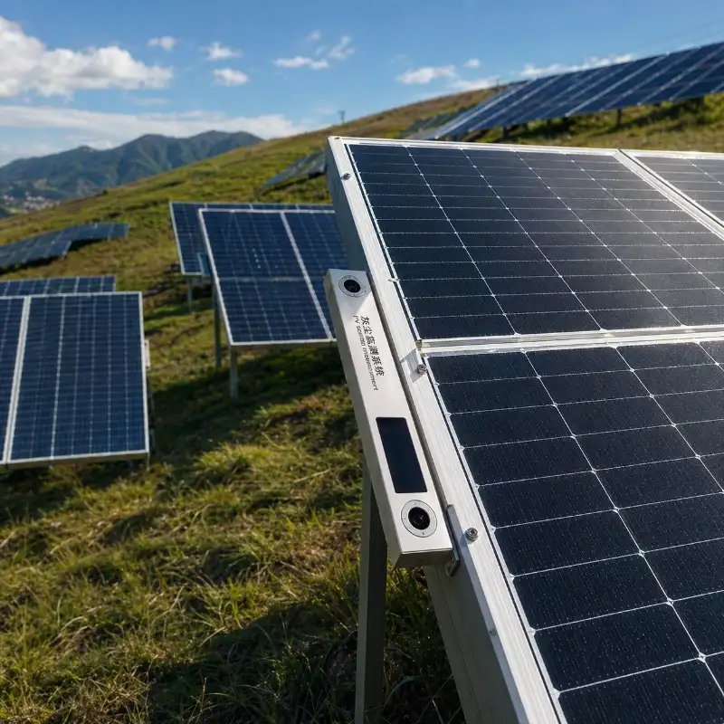 Solar panel cleanliness monitoring equipment with optical sensor