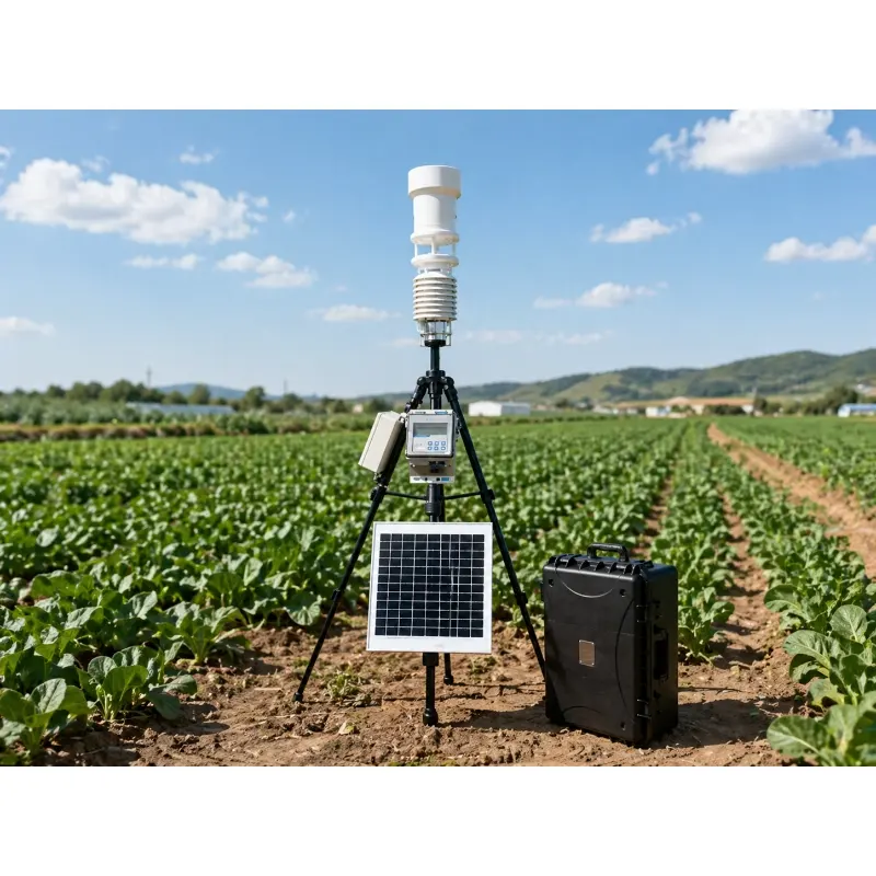 compact portable weather station for field monitoring
