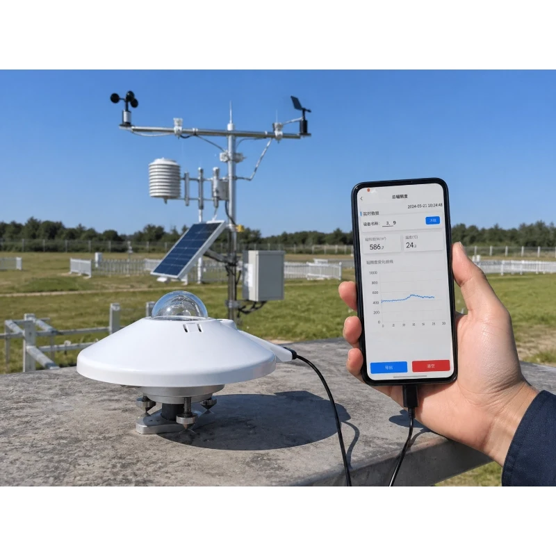 handheld solar irradiance meter for field monitoring