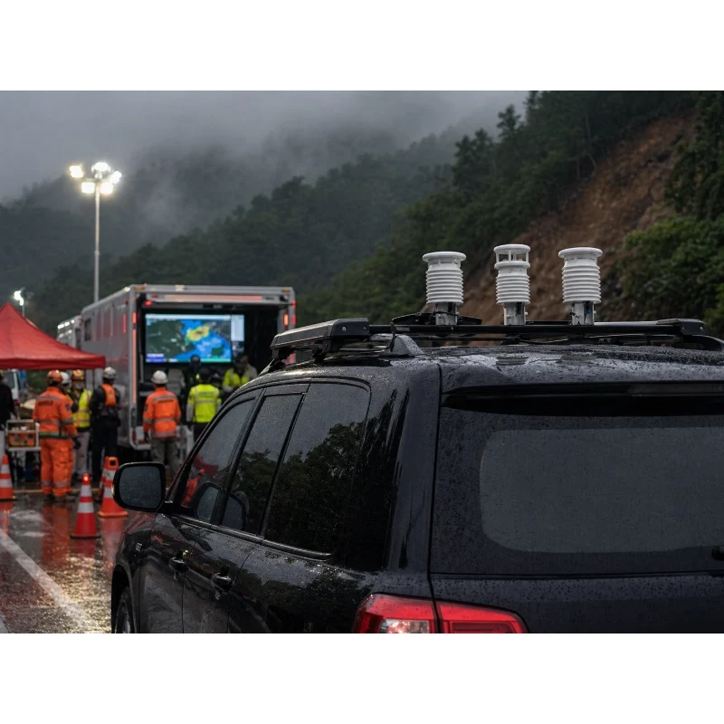 mobile air quality monitoring vehicle weather station
