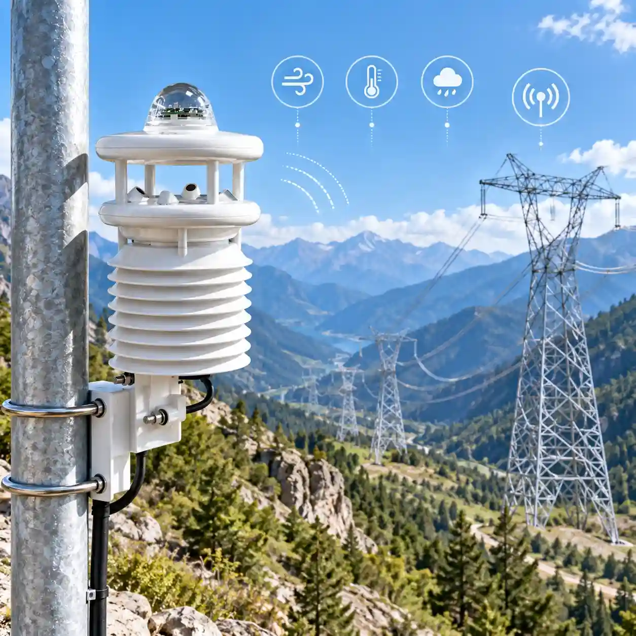 mountain-transmission-line-microclimate-monitoring