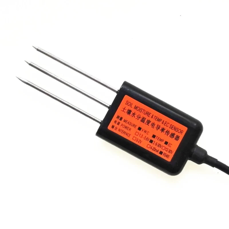 Soil Moisture EC Temperature Sensor for Agriculture and Greenhouse