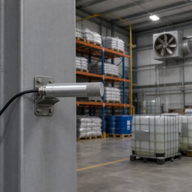 Aluminum tube ammonia gas detector sensor