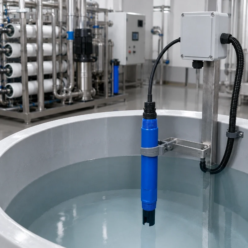 Conductivity and TDS sensor for water treatment systems