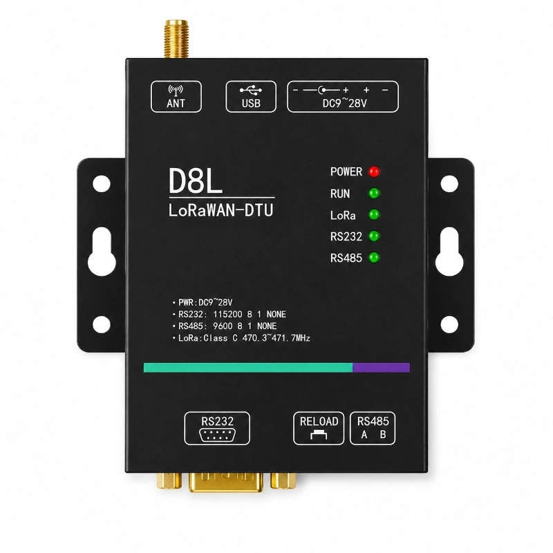 Industrial LoRaWAN DTU D8L Series Wireless Data Terminal