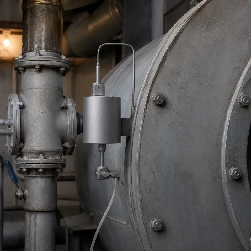 Differential pressure transmitter for boiler negative pressure monitoring