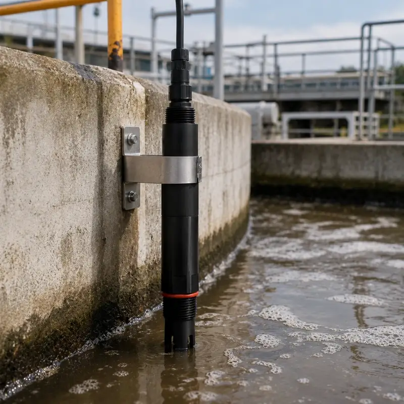 Digital chloride sensor with automatic temperature compensation