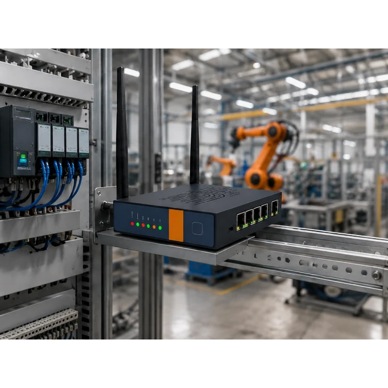 Five port 4G router for industrial IoT networking