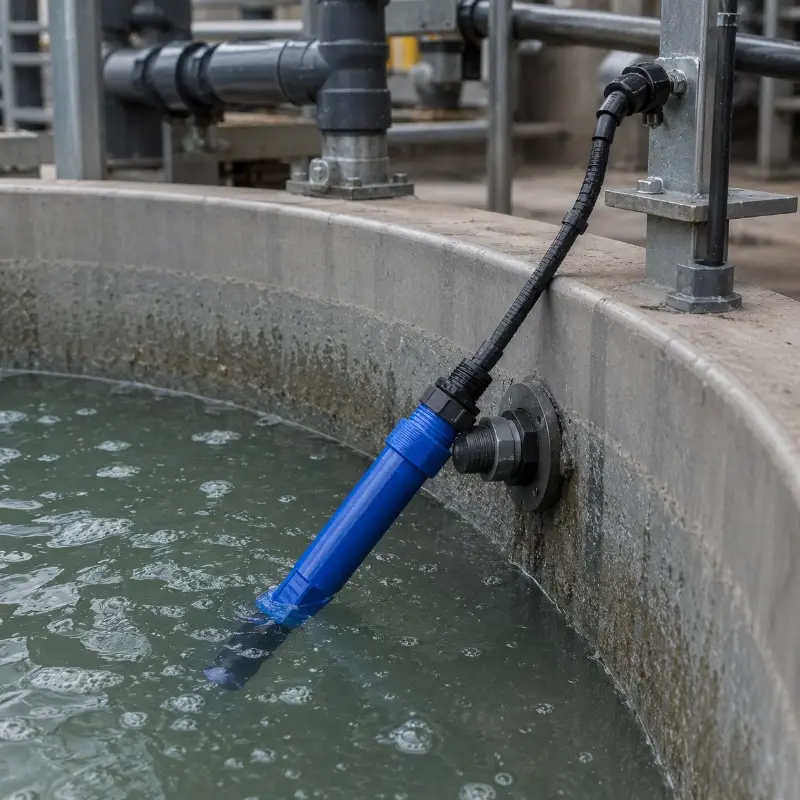 Glass electrode pH sensor for environmental monitoring