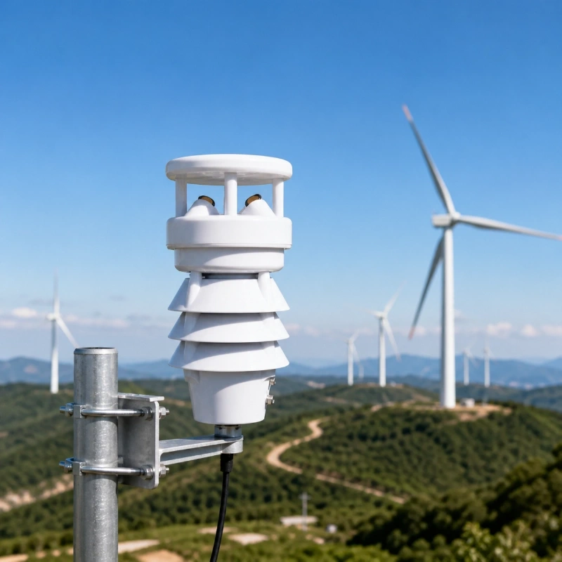 Integrated temperature humidity pressure wind sensor for IoT weather system