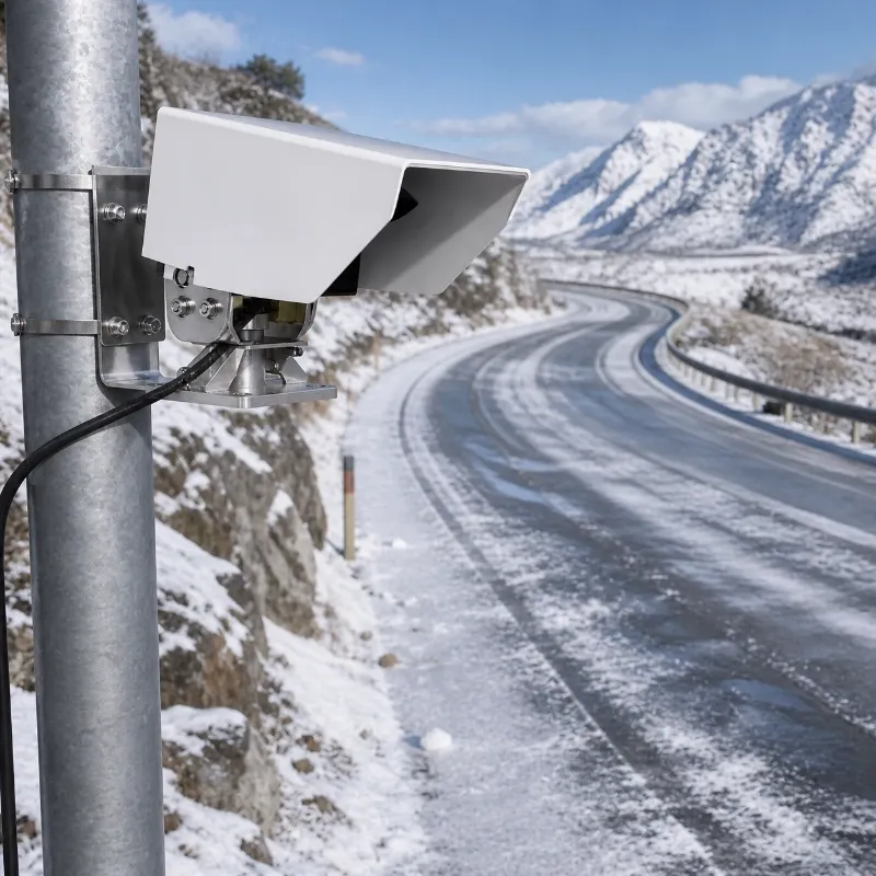 Non intrusive pavement condition sensor for smart traffic