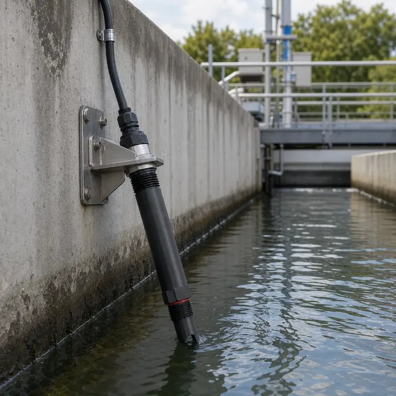 ORP monitoring probe for acid alkaline and salt solutions