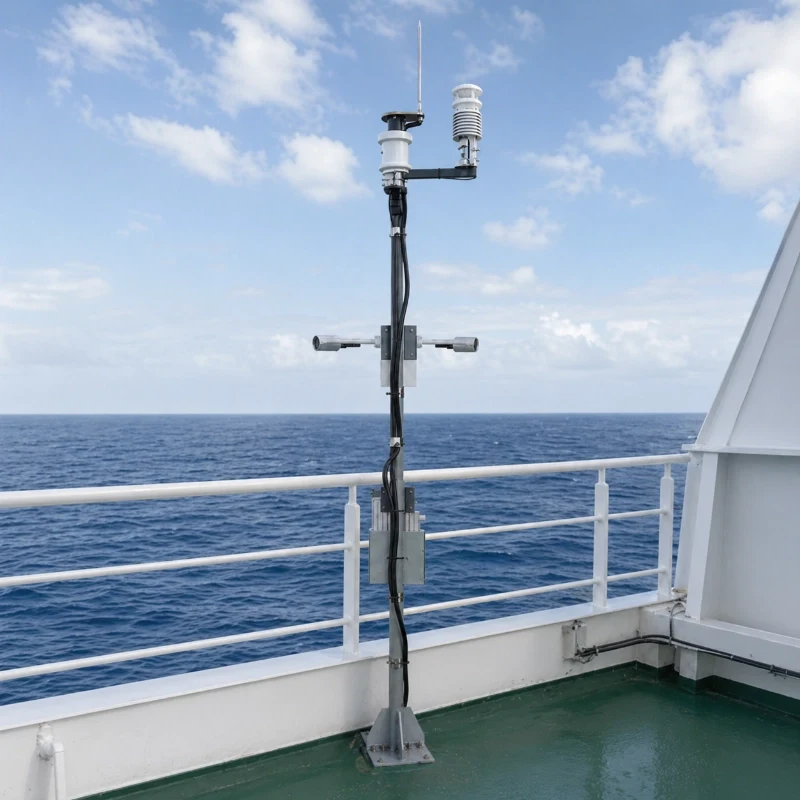 Offshore weather station with multi parameter sensors