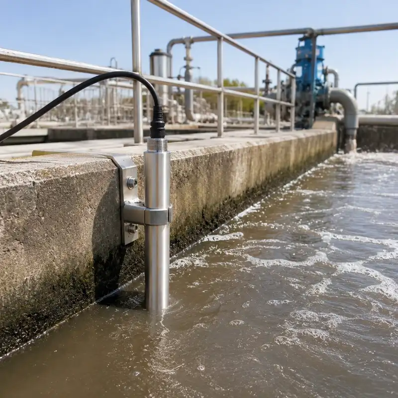 Oil in water sensor for refinery discharge control