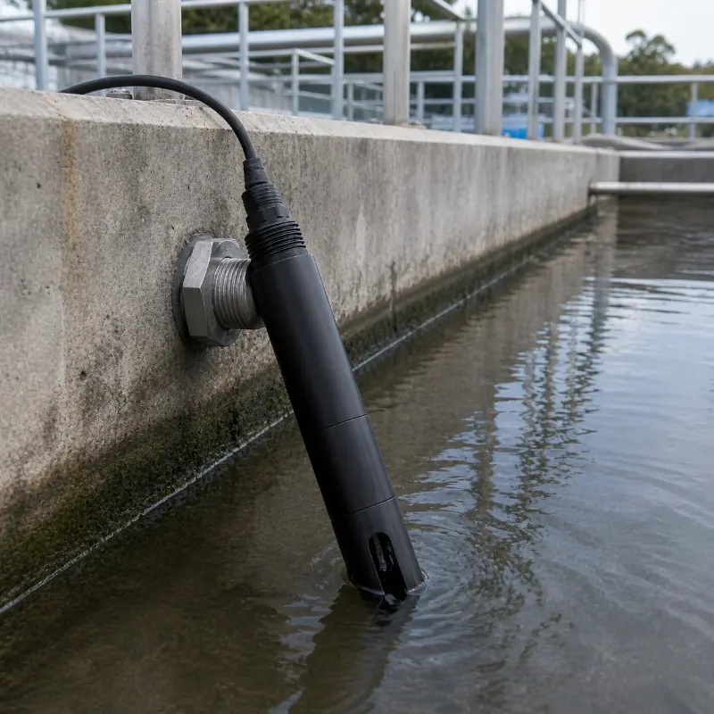 Online ammonium sensor with Pt1000 temperature compensation