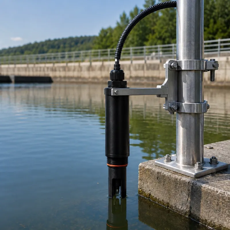 Online fluoride probe for environmental water monitoring