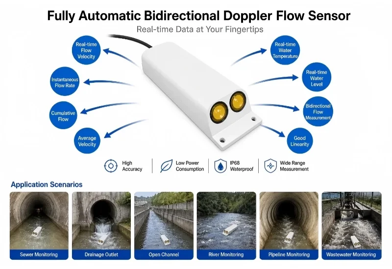 RS485 Modbus flow meter for wastewater discharge
