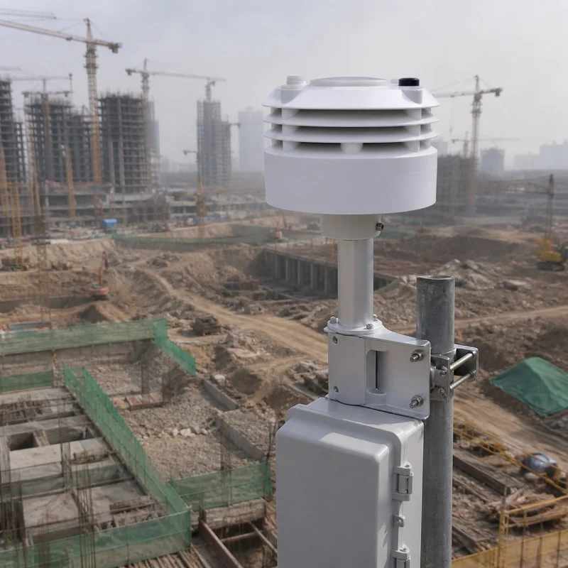 RS485 air quality transmitter for construction dust monitoring