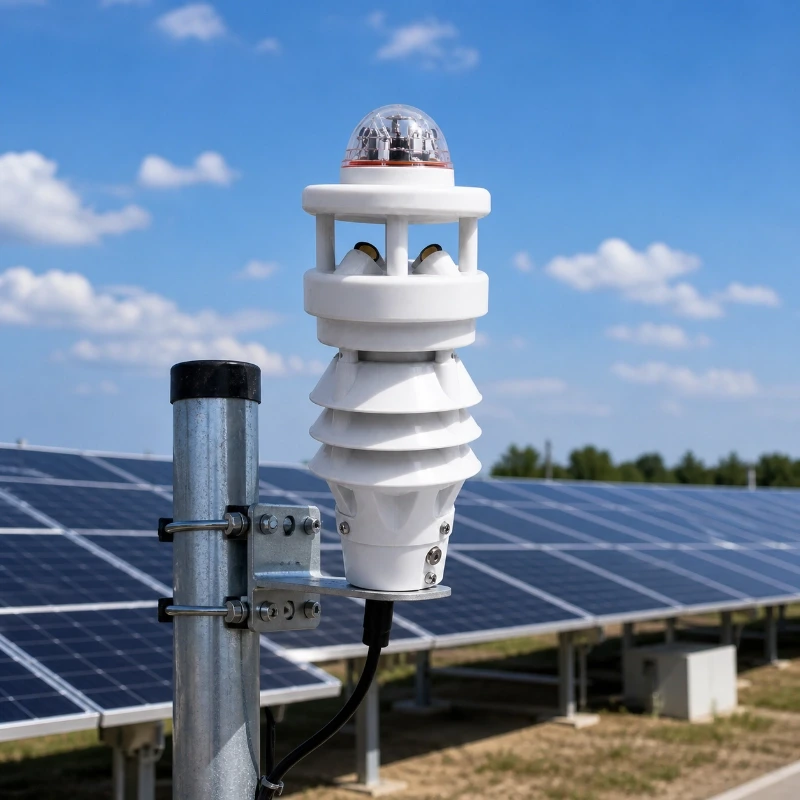 Seven in one micro weather station for outdoor monitoring